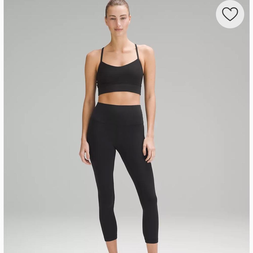 lululemon Align™ High-Rise Crop 23" Capris Leggings Black Size 10